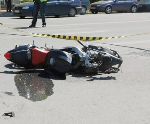Un motociclist s-a autoaccidentat la Cernavodă
